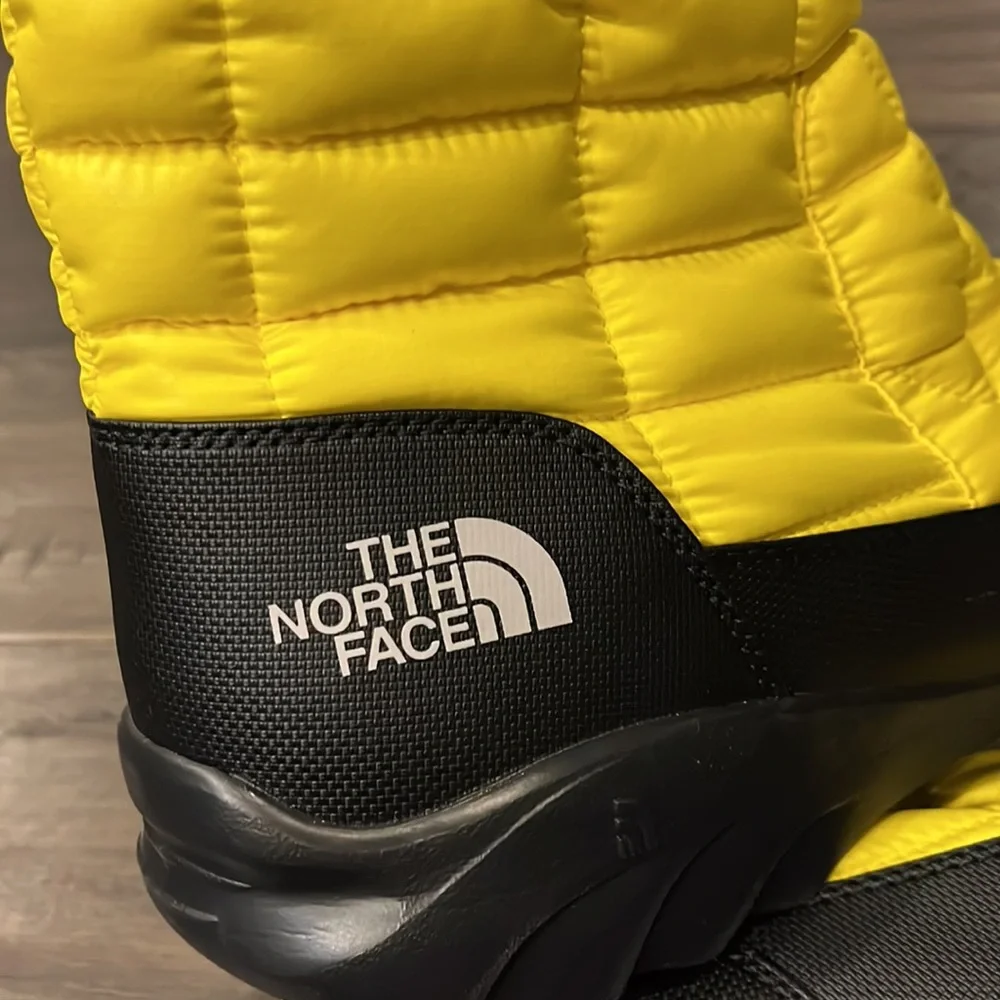 The North Face Yellow and Black Men's Rain & Snow Boots